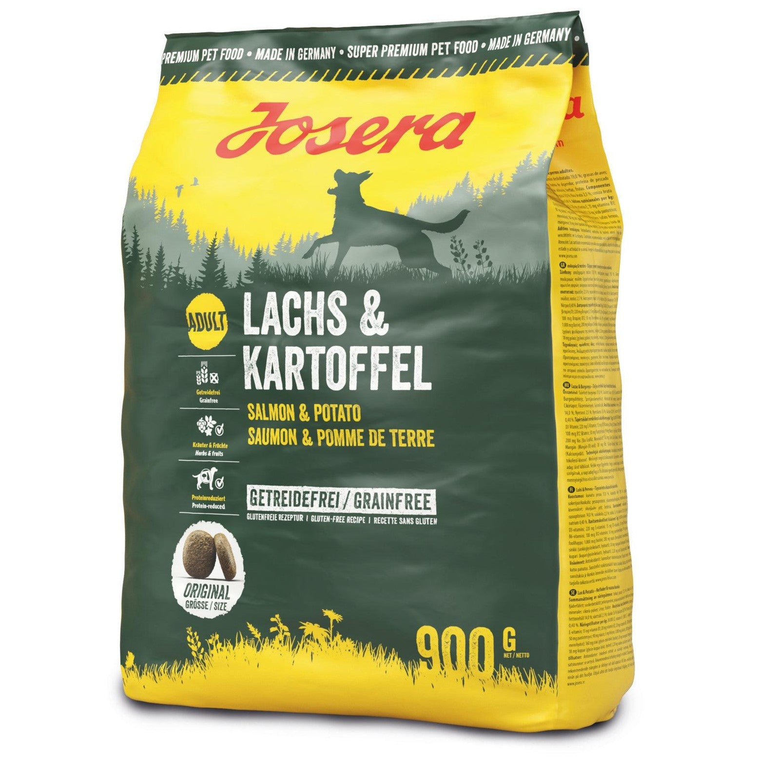 Artikel mit dem Namen Josera Hund Lachs & Kartoffel im Shop von zoo.de , dem Onlineshop für nachhaltiges Hundefutter und Katzenfutter.