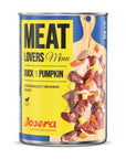 Artikel mit dem Namen Josera Hund MeatLovers Duck&Pumpkin im Shop von zoo.de , dem Onlineshop für nachhaltiges Hundefutter und Katzenfutter.