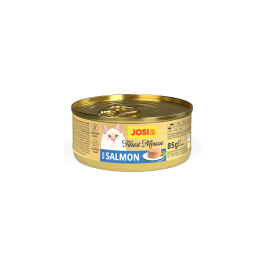 JosiCat Finest Mousse mit Lachs, Nassfutter