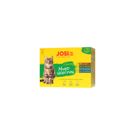 JosiCat Multipack Häppchen in Sauce Gemischt, Nassfutter