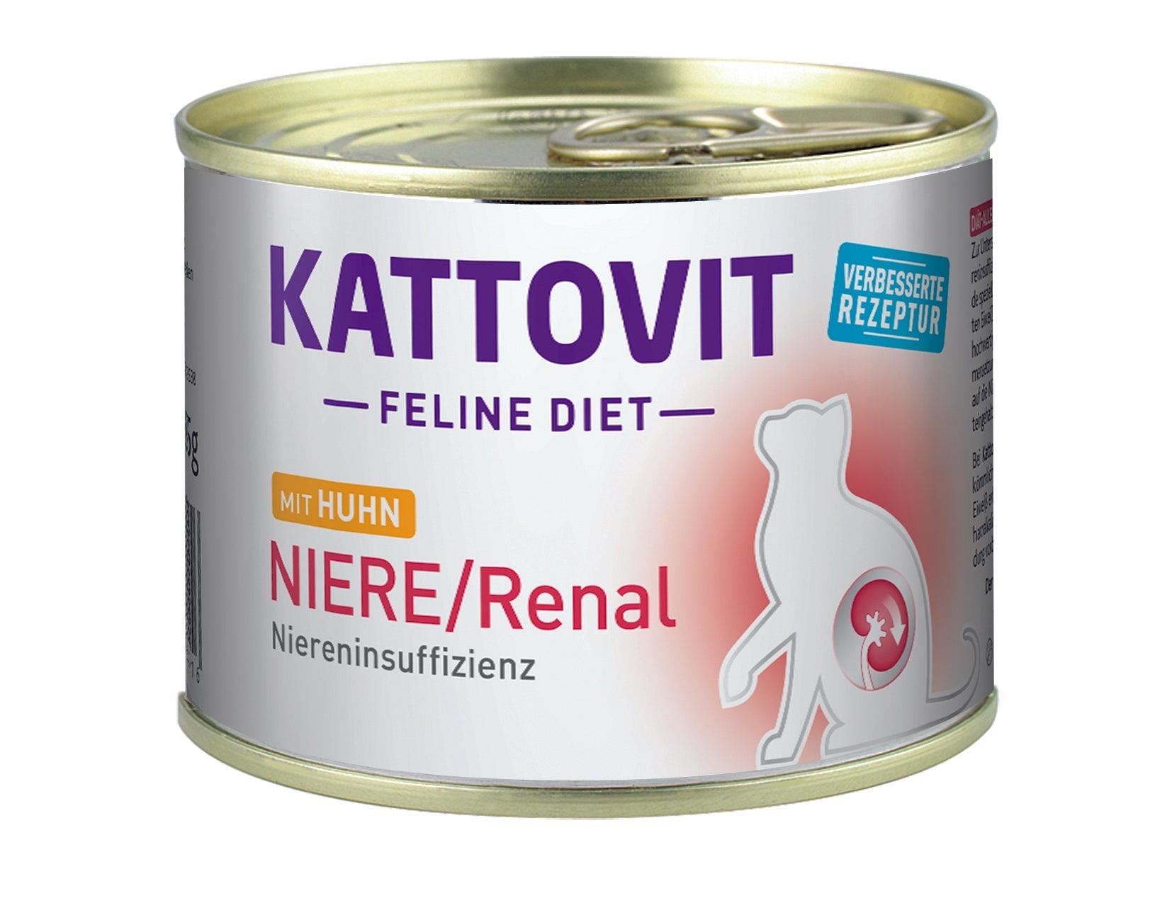 Artikel mit dem Namen Kattovit Feline Diet Niere/Renal Huhn im Shop von zoo.de , dem Onlineshop für nachhaltiges Hundefutter und Katzenfutter.