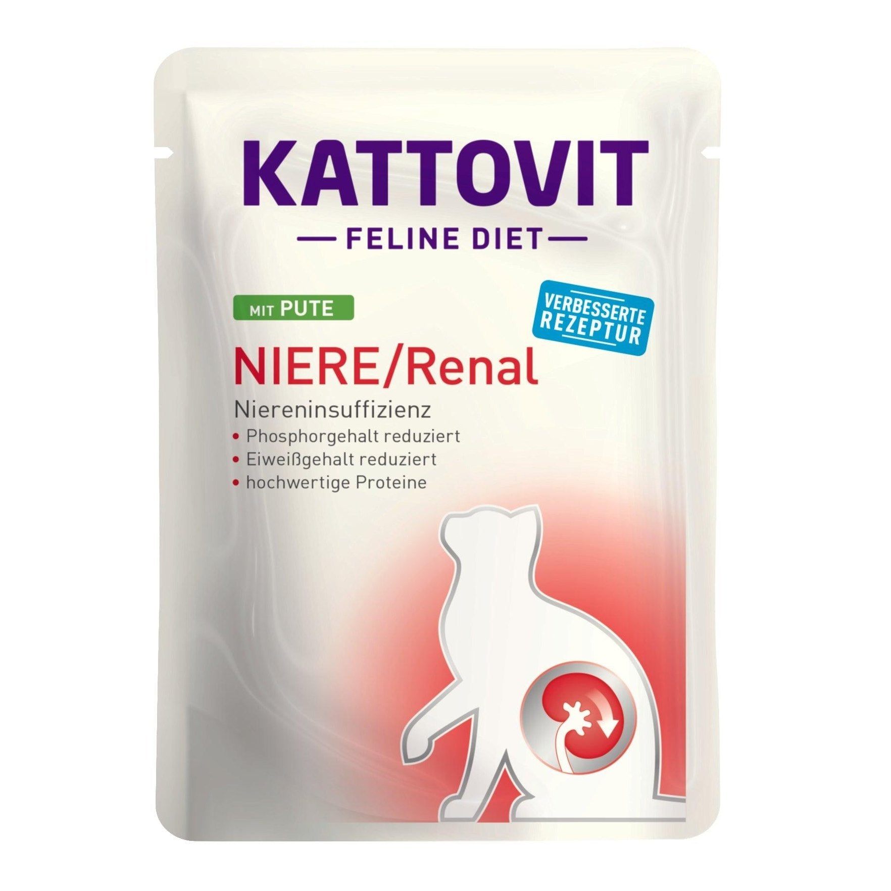 Artikel mit dem Namen Kattovit Feline Diet Niere/Renal Pute im Shop von zoo.de , dem Onlineshop für nachhaltiges Hundefutter und Katzenfutter.