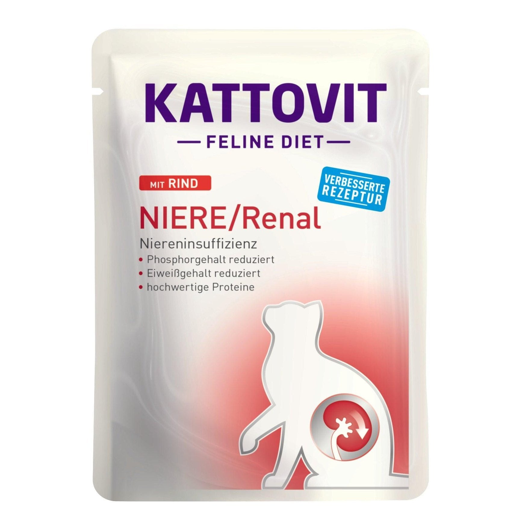Artikel mit dem Namen Kattovit Feline Diet Niere/Renal Rind im Shop von zoo.de , dem Onlineshop für nachhaltiges Hundefutter und Katzenfutter.