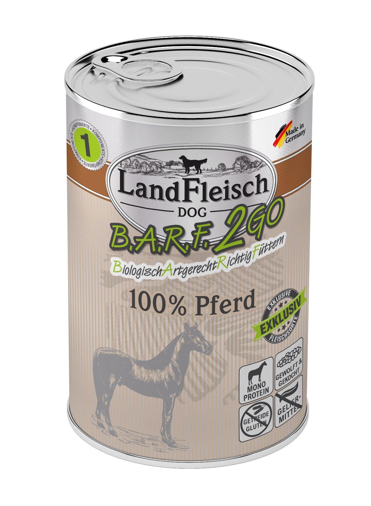 Landfleisch B.A.R.F.2GO Exklusiv Pferd