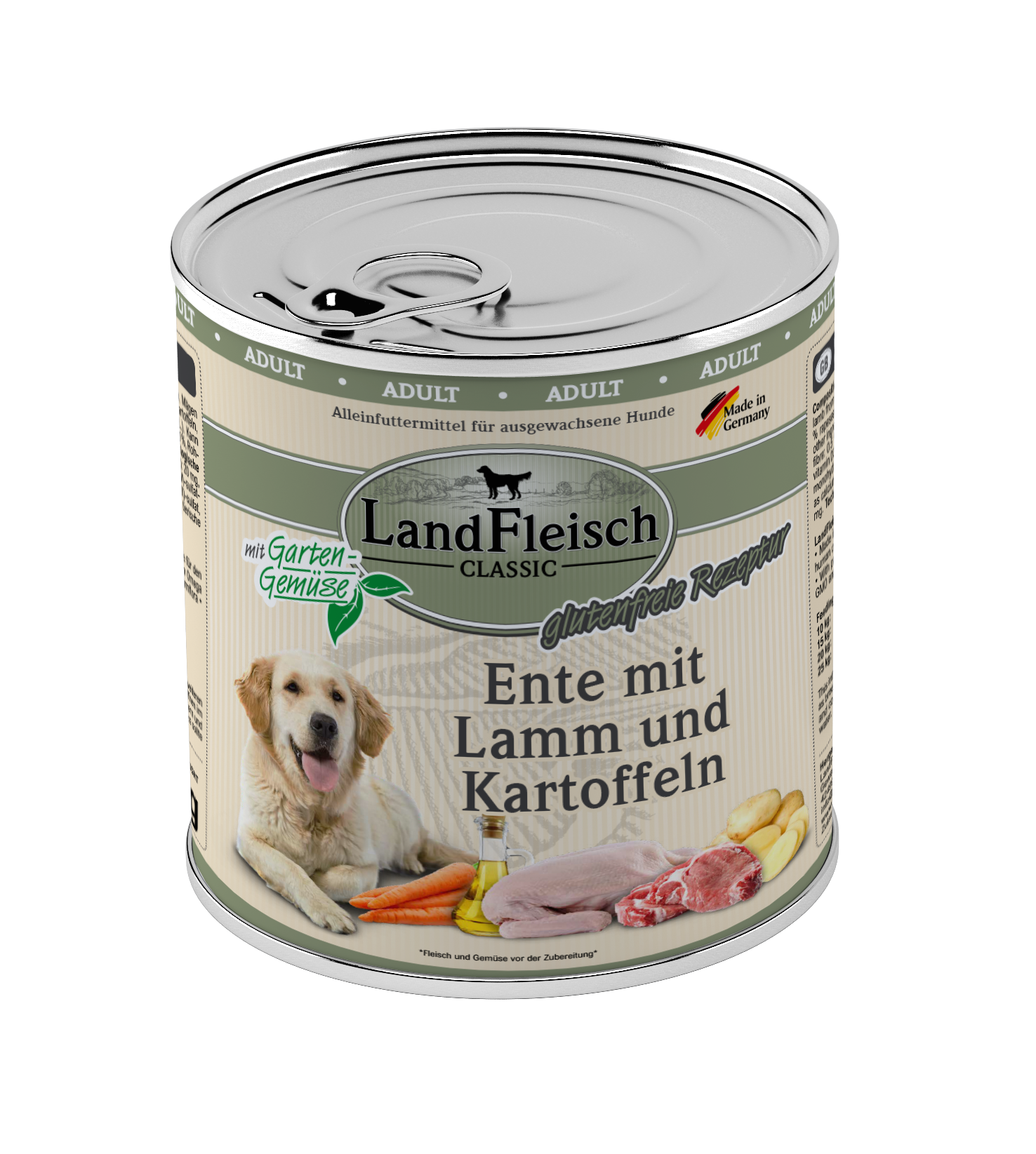 Landfleisch Dog Classic Ente mit Lamm und Kartoffeln