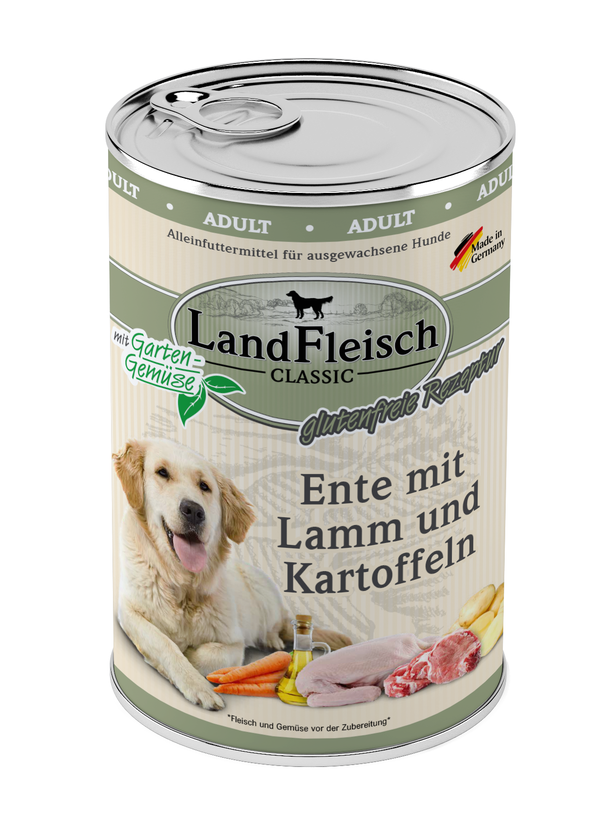 Landfleisch Dog Classic Ente mit Lamm und Kartoffeln