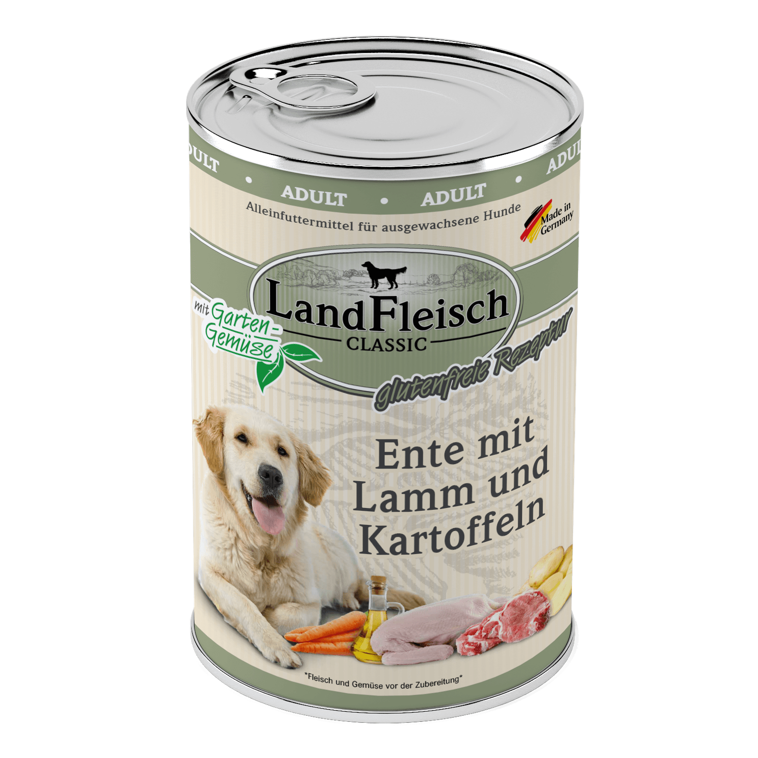 Landfleisch Dog Classic Ente mit Lamm und Kartoffeln