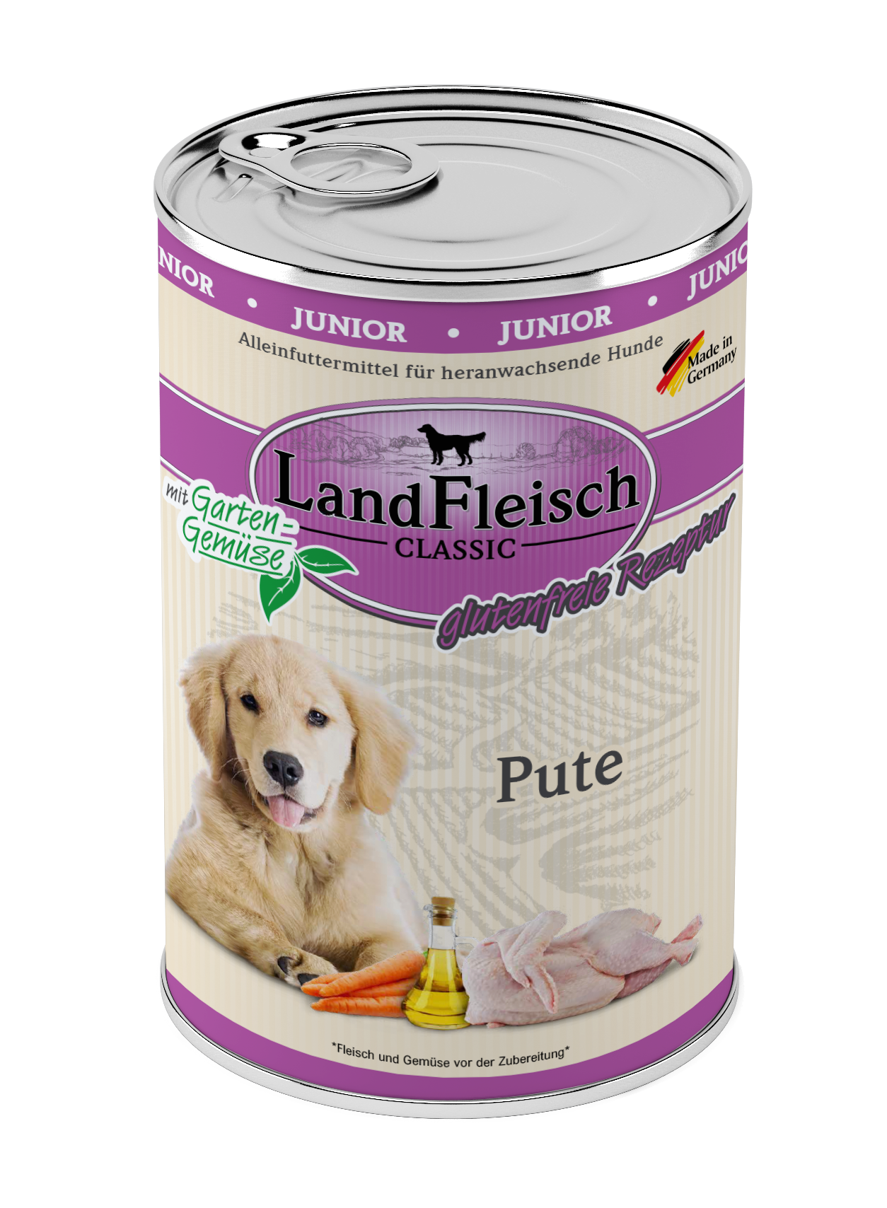 Landfleisch Dog Classic Junior Pute mit Gartengemüse