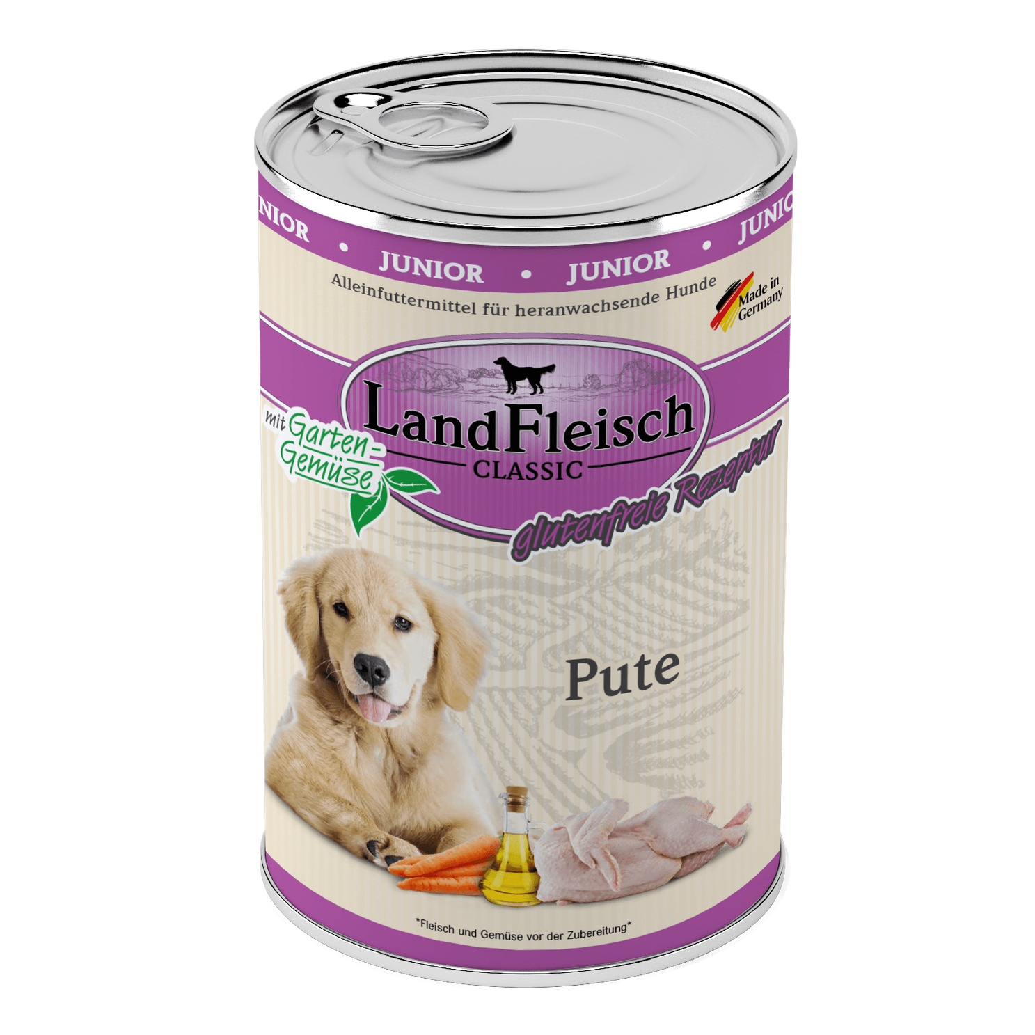 Landfleisch Dog Classic Junior Pute mit Gartengemüse