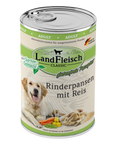 Landfleisch Dog Classic Rinderpansen mit Reis und Gartengemüse