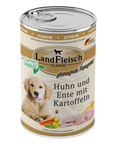 Landfleisch Dog Classic Junior Huhn und Ente und Kartoffeln mit Gartengemüse