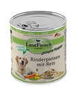 Landfleisch Dog Classic Rinderpansen mit Reis und Gartengemüse