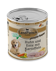 Landfleisch Dog Classic Junior Huhn und Ente und Kartoffeln mit Gartengemüse