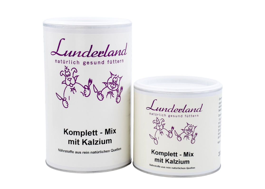 Lunderland Komplett-Mix mit Kalzium für Hunde und Katzen