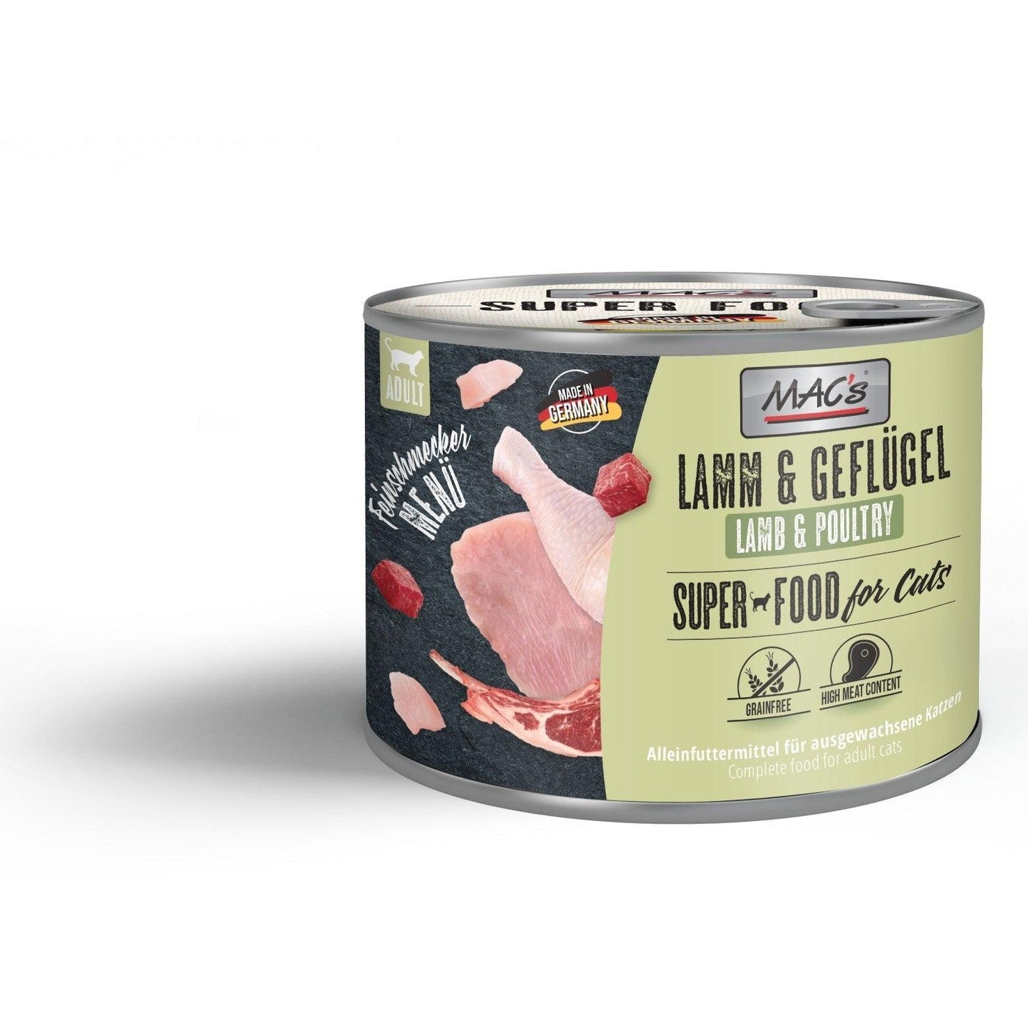Artikel mit dem Namen MAC's CAT Feinschmecker Lamm und Geflügel im Shop von zoo.de , dem Onlineshop für nachhaltiges Hundefutter und Katzenfutter.