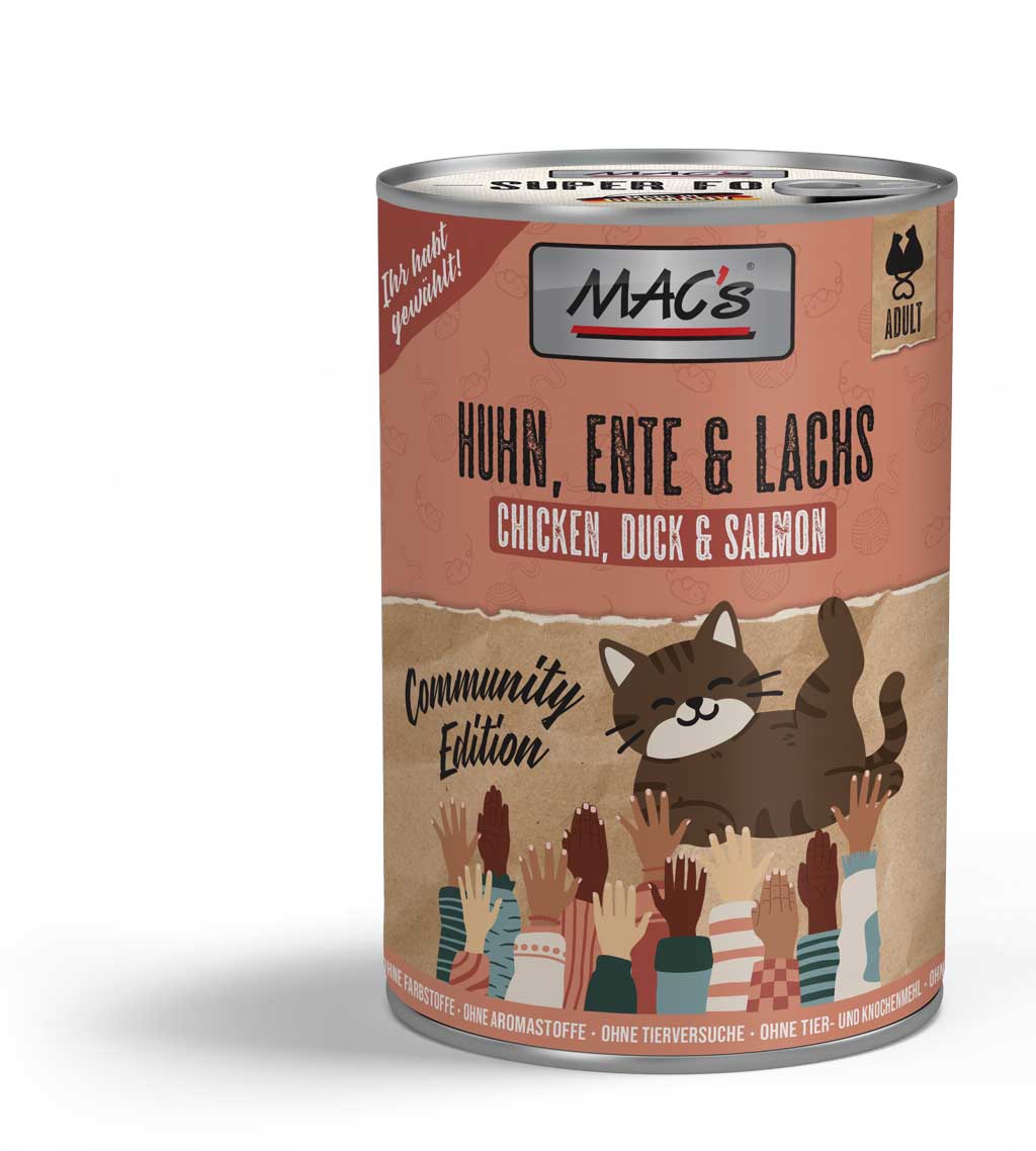 MAC’s CAT Huhn, Ente & Lachs - Community Edition, Nassfutter