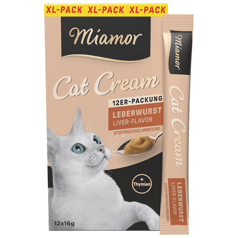 Miamor Cat Cream Leberwurst-Cream XL-Pack, Snacks