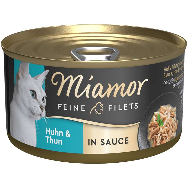 Miamor Feine Filets Huhn & Thunfisch Nassfutter in Sauce für Katzen
