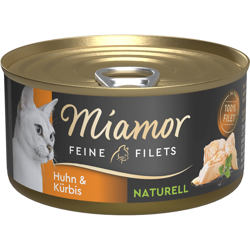 Miamor Feine Filets Naturell Huhn & Kürbis, Nassfutter