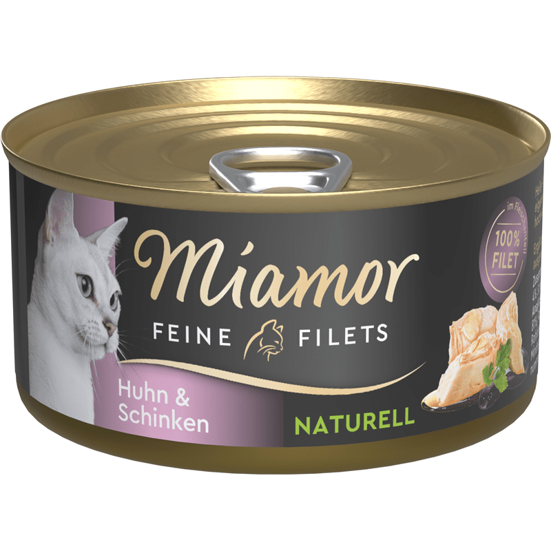 Miamor Feine Filets Naturell Huhn&Schinken, Nassfutter