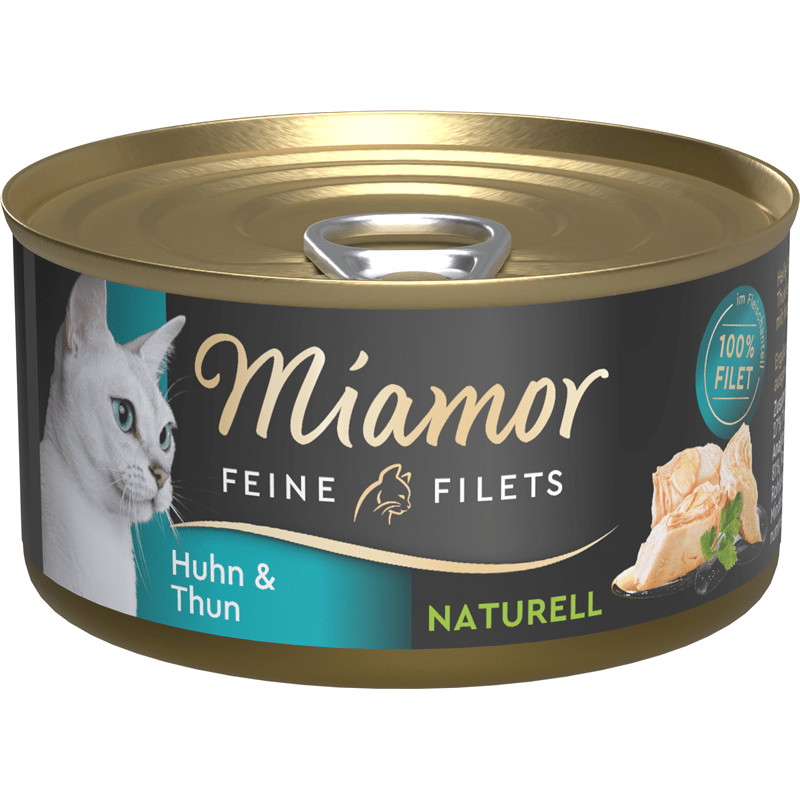 Miamor Feine Filets Naturell Huhn & Thunfisch, Nassfutter