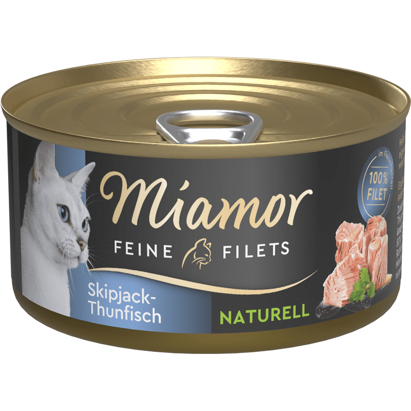 Miamor Feine Filets Naturell Skipjack-Thunfisch, Nassfutter