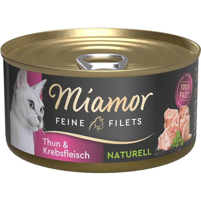 Miamor Feine Filets Naturell Thunfisch & Krebsfleisch, Nassfutter