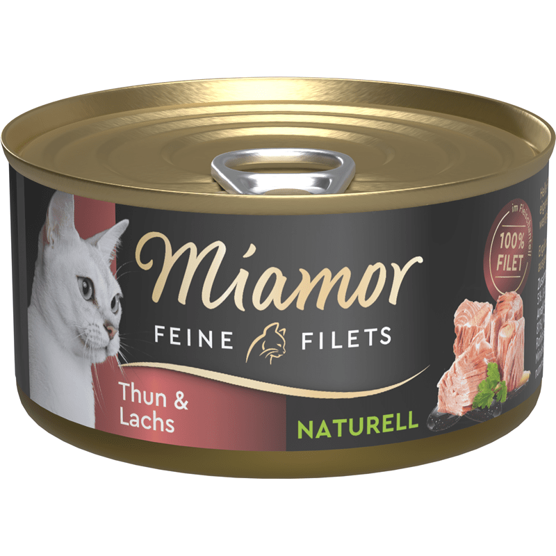 Miamor Feine Filets Naturell Thunfisch & Lachs, Nassfutter
