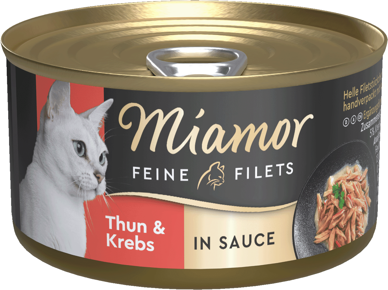 Miamor Feine Filets Thun & Krebs in Sauce Katzenfutter, 85-g-Dose