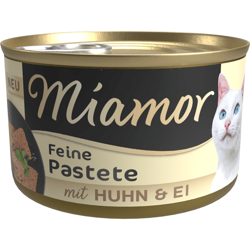 Miamor Feine Pastete mit Huhn & Ei Nassfutter Dose für Katzen
