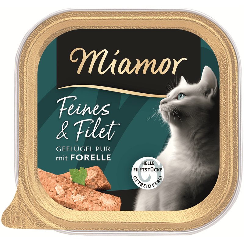 Miamor wet cat food chicken and trout with light fillet pieces grain-free