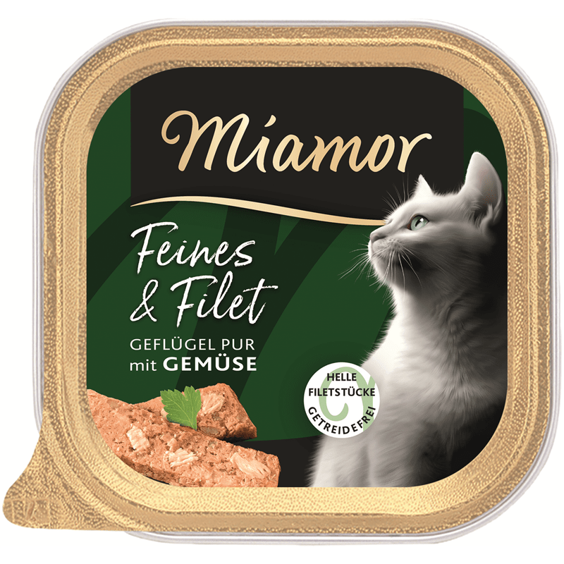 Miamor Feines & Filet Geflügel Pur & Gemüse, Nassfutter