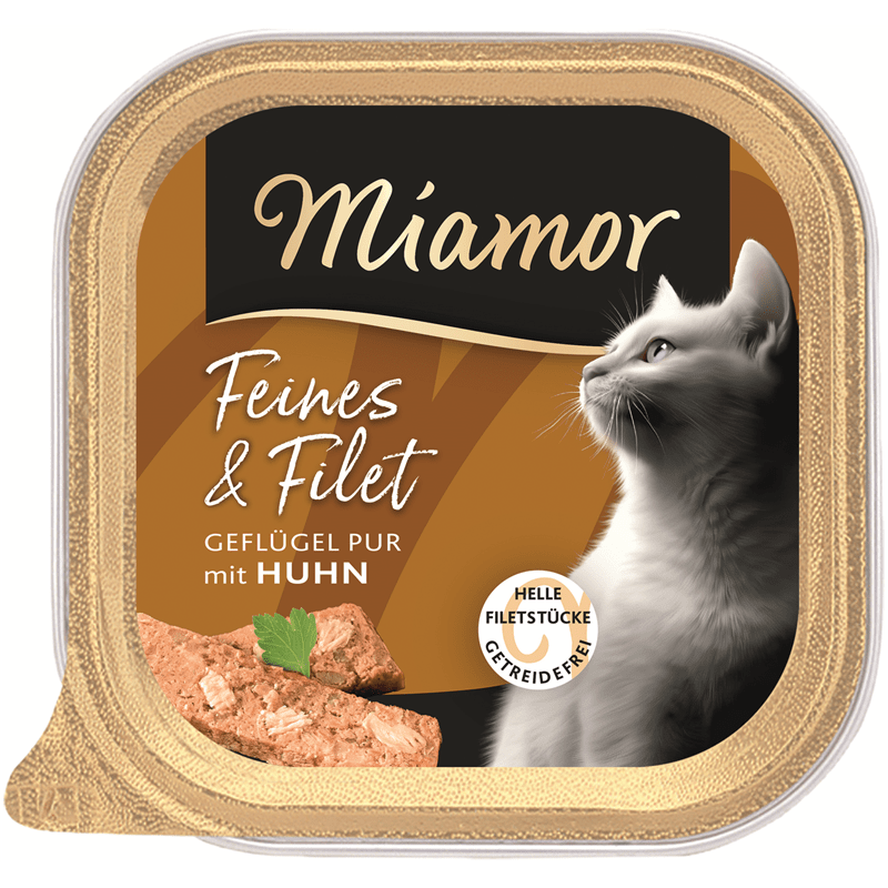 Miamor Feines & Filet Geflügel Pur & Huhn, Nassfutter