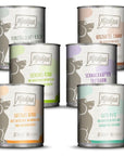 MjAMjAM - Hund - Mixpaket II Huhn & Ente, Rind, Pute, Kalb, Truthahn, Lamm, Nassfutter