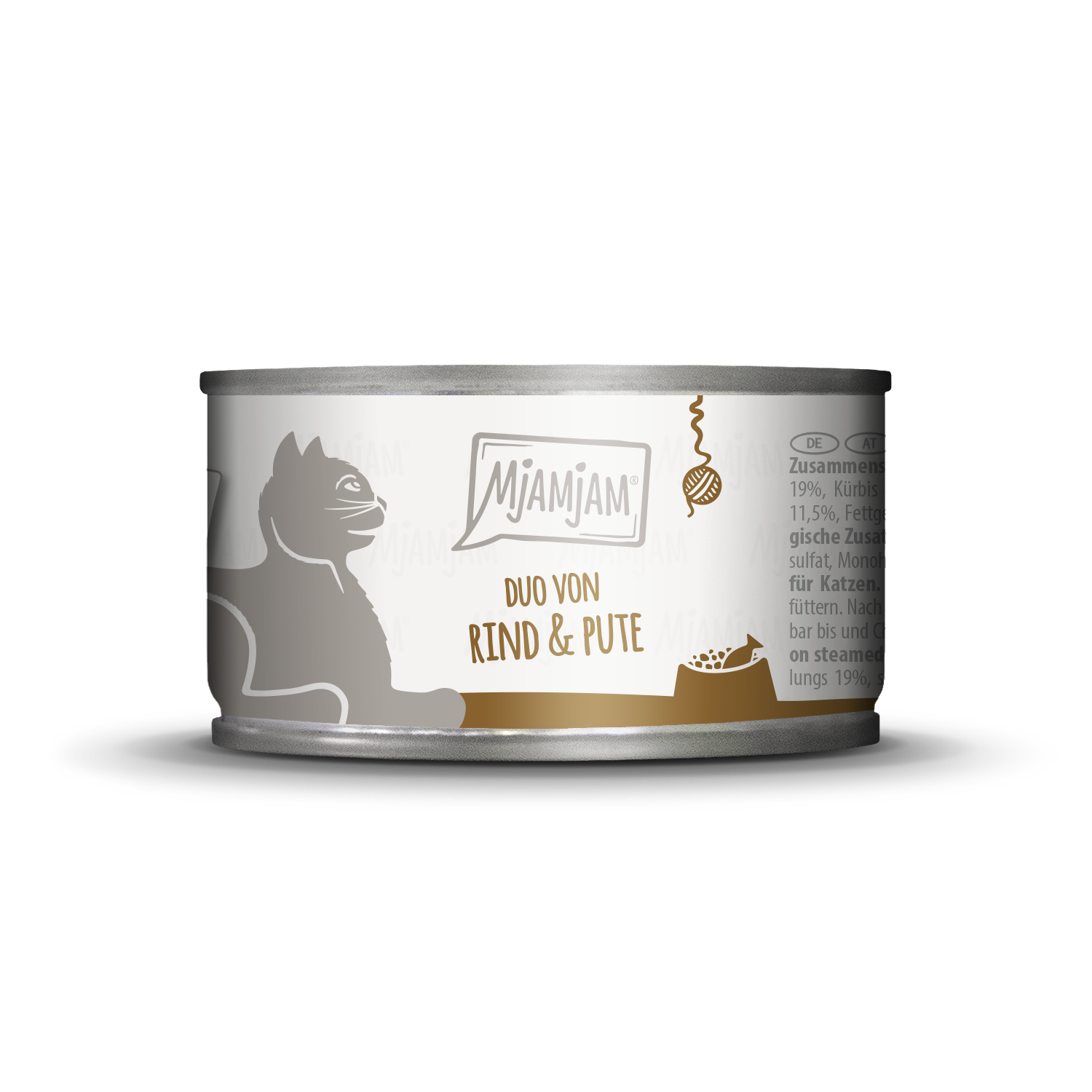 Artikel mit dem Namen MjAMjAM - Katze - DUO Rind, Pute & Kürbis im Shop von zoo.de , dem Onlineshop für nachhaltiges Hundefutter und Katzenfutter.