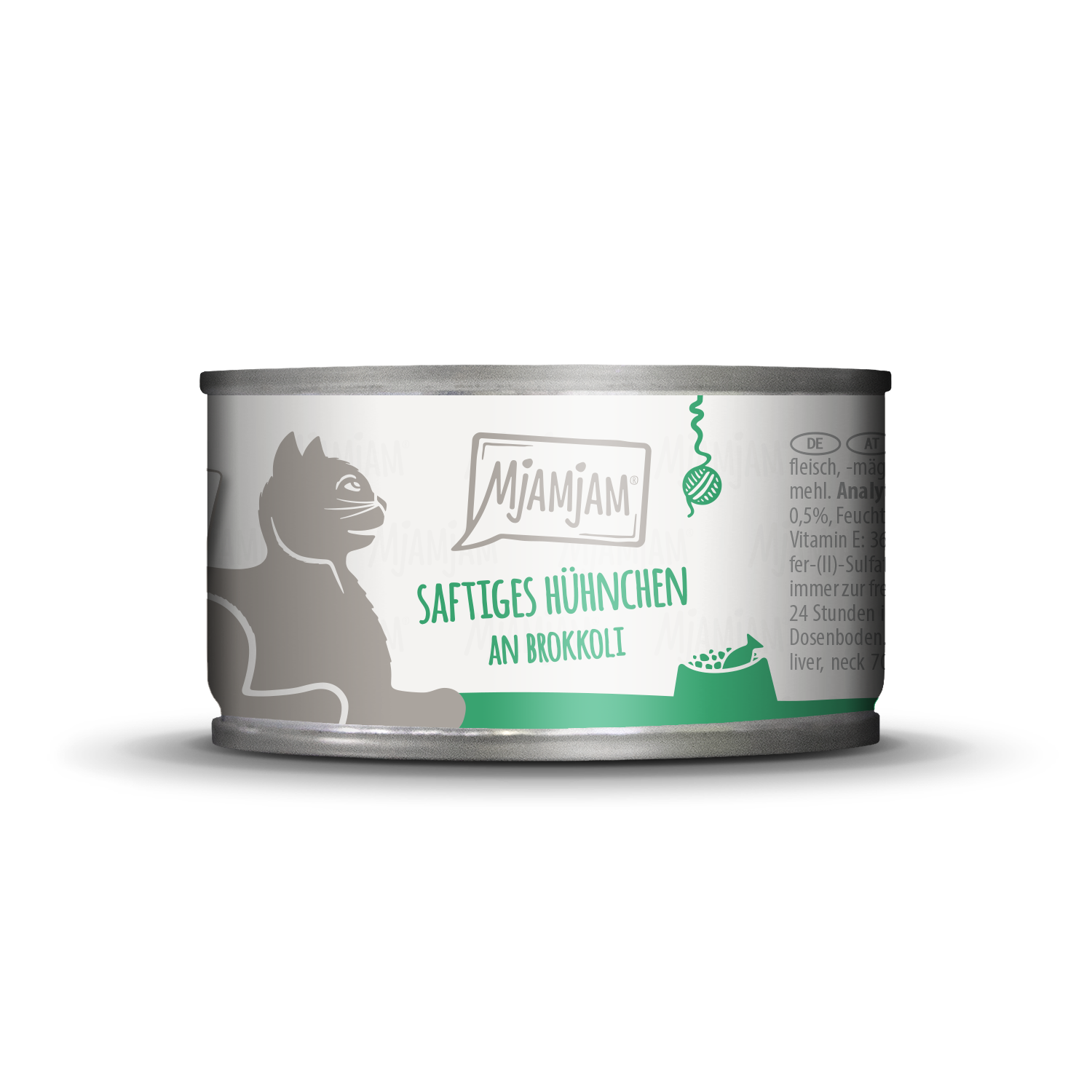 Artikel mit dem Namen MjAMjAM - Katze - Hühnchen & Brokkoli im Shop von zoo.de , dem Onlineshop für nachhaltiges Hundefutter und Katzenfutter.