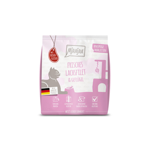 MjAMjAM Knusprige Mahlzeiten Lachsfilet und Geflügel 300 g