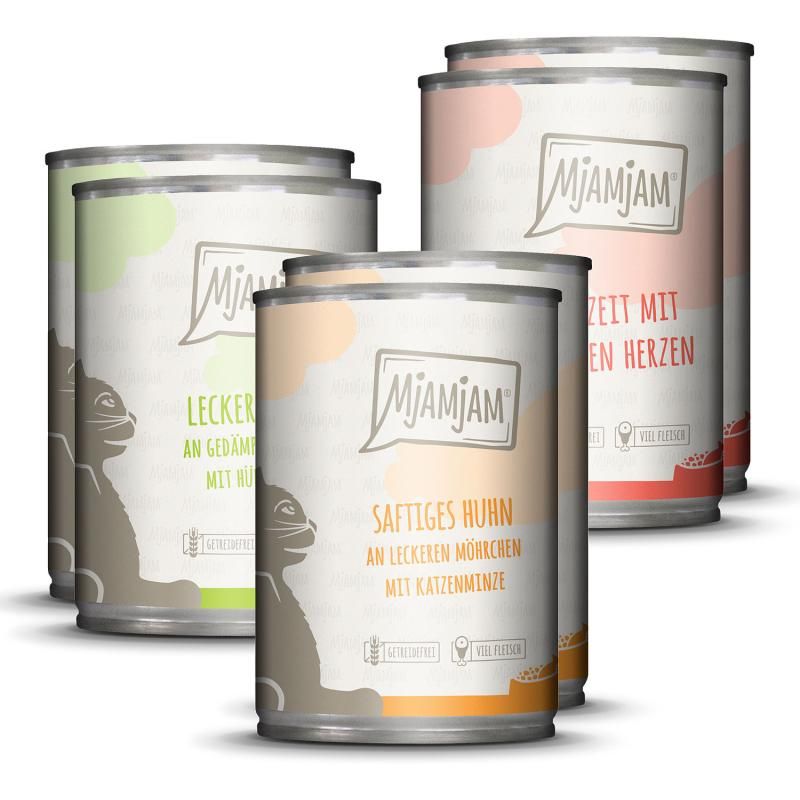 MjAMjAM - Katze - Mixpaket I Huhn, Rind, Herzen, Nassfutter