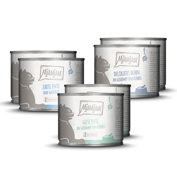 MjAMjAM leckere Mahlzeiten Mixpaket II für Katzen, 6 x 200 g