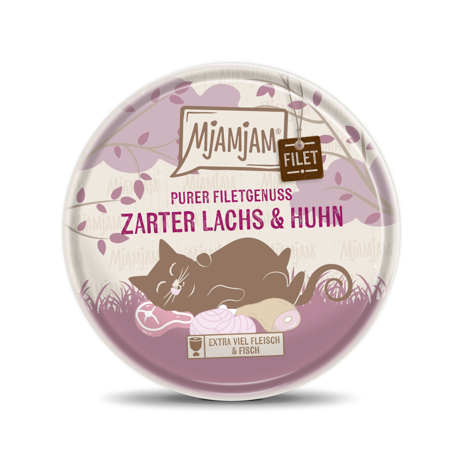 Artikel mit dem Namen MjAMjAM - Katze - Purer Filetgenuss Lachs & Huhn im Shop von zoo.de , dem Onlineshop für nachhaltiges Hundefutter und Katzenfutter.