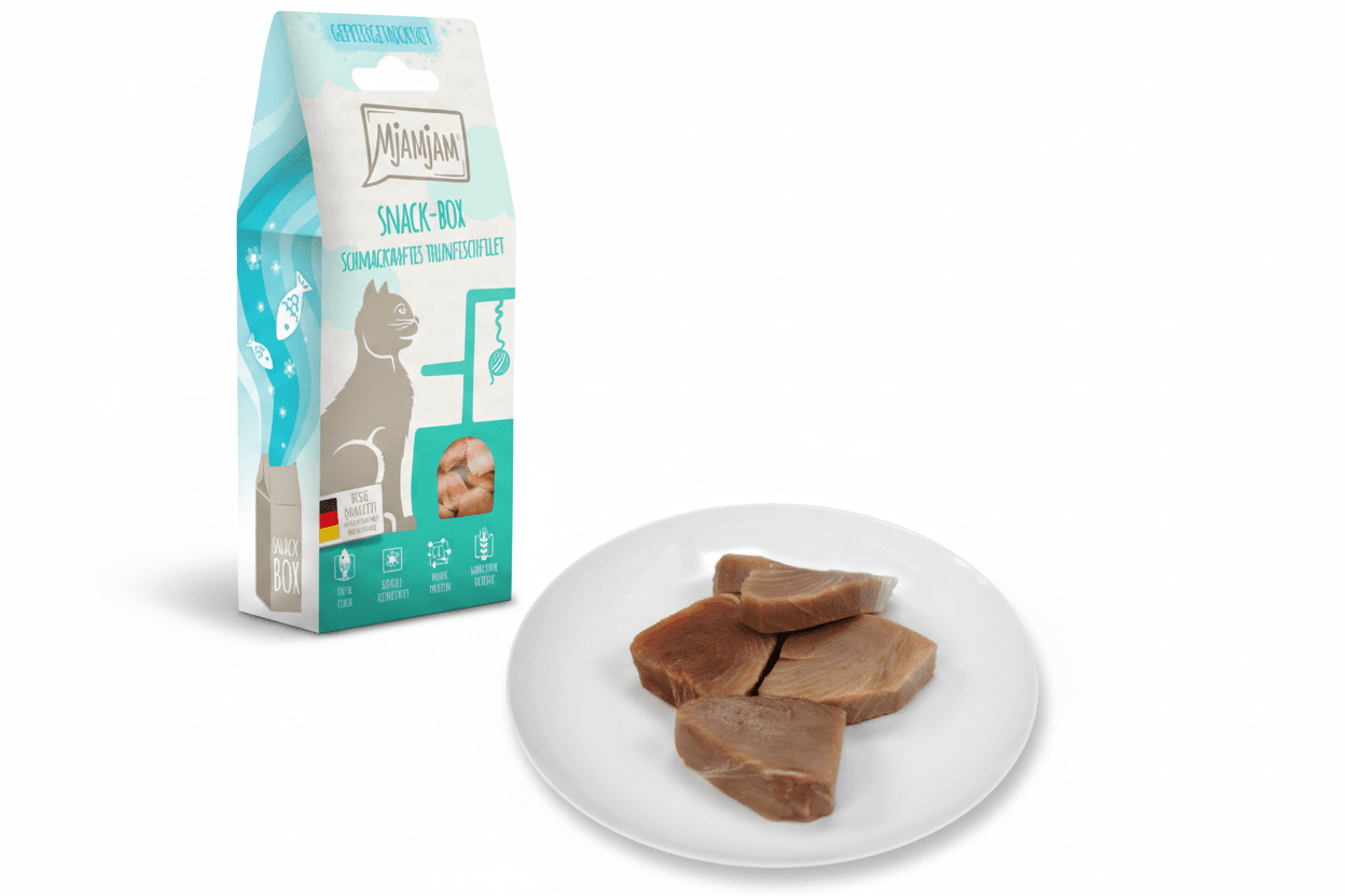 MjAMjAM schmackhaftes Thunfischfilet, Katzensnack 35 g