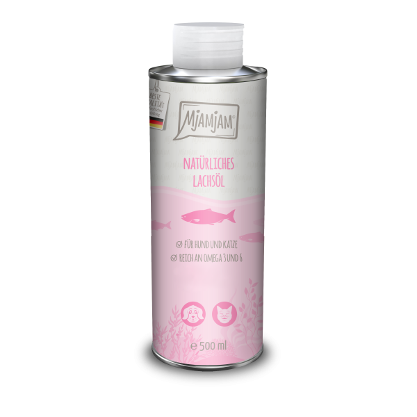 MjAMjAM natürliches Lachsöl, 500 ml