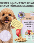 noms+ Wohlfühlsnacks für Hunde bei Stress, Angst, Unruhe & Hyperaktivität