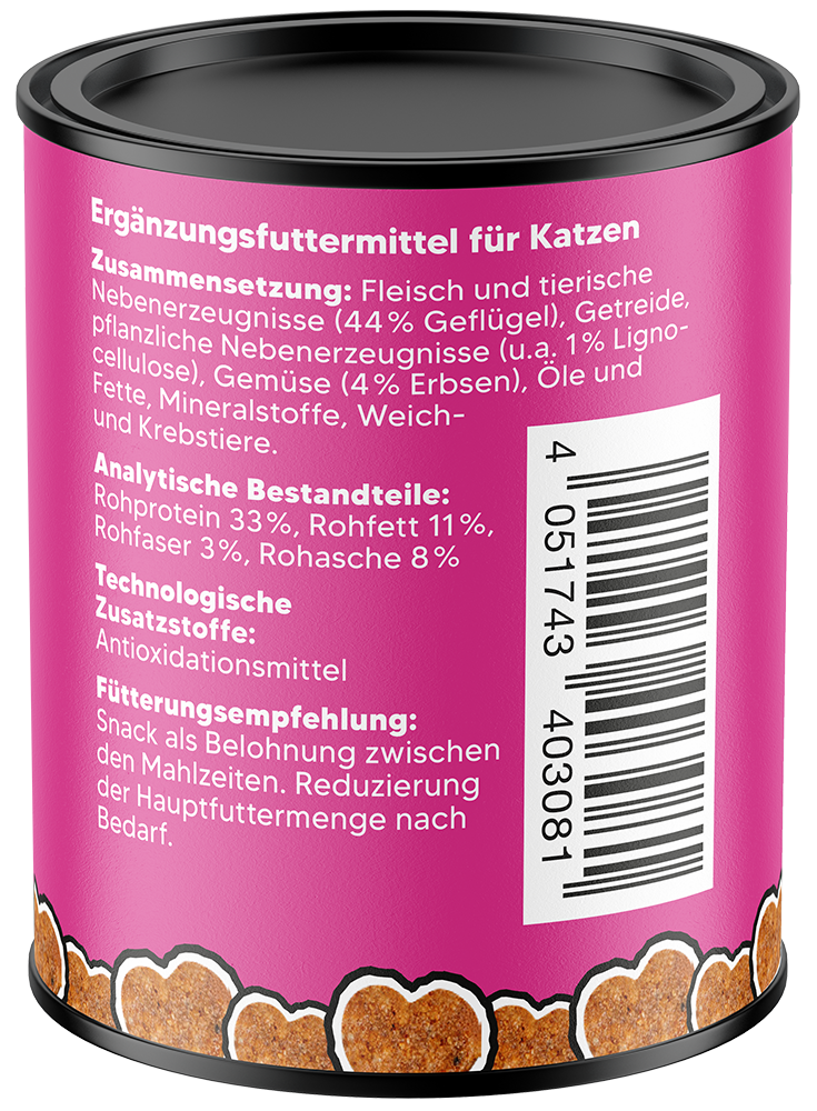 Artikel mit dem Namen NutriQM Katze Knabberspaß Anti Hairball im Shop von zoo.de , dem Onlineshop für nachhaltiges Hundefutter und Katzenfutter.