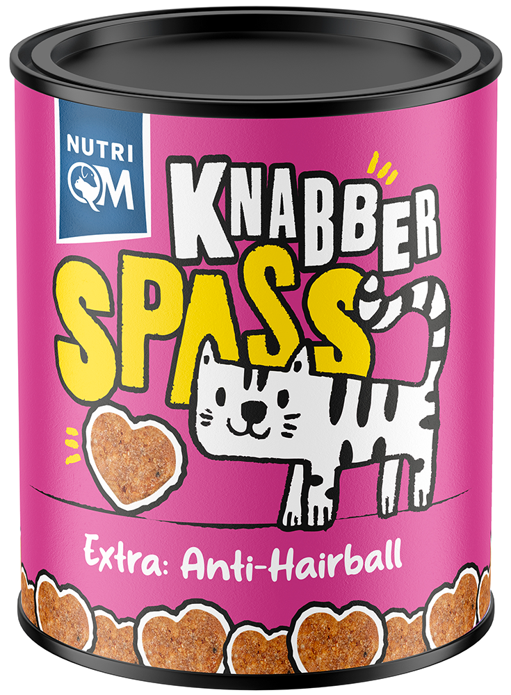 Artikel mit dem Namen NutriQM Katze Knabberspaß Anti Hairball im Shop von zoo.de , dem Onlineshop für nachhaltiges Hundefutter und Katzenfutter.