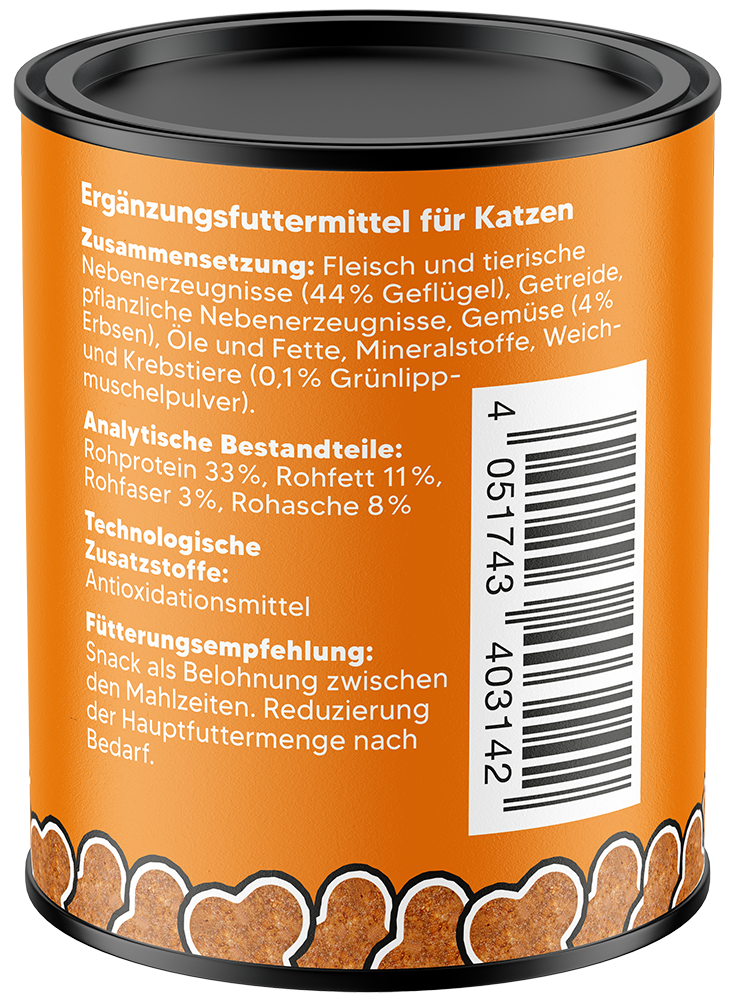 Artikel mit dem Namen NutriQM Katze Knabberspaß Gelenke im Shop von zoo.de , dem Onlineshop für nachhaltiges Hundefutter und Katzenfutter.