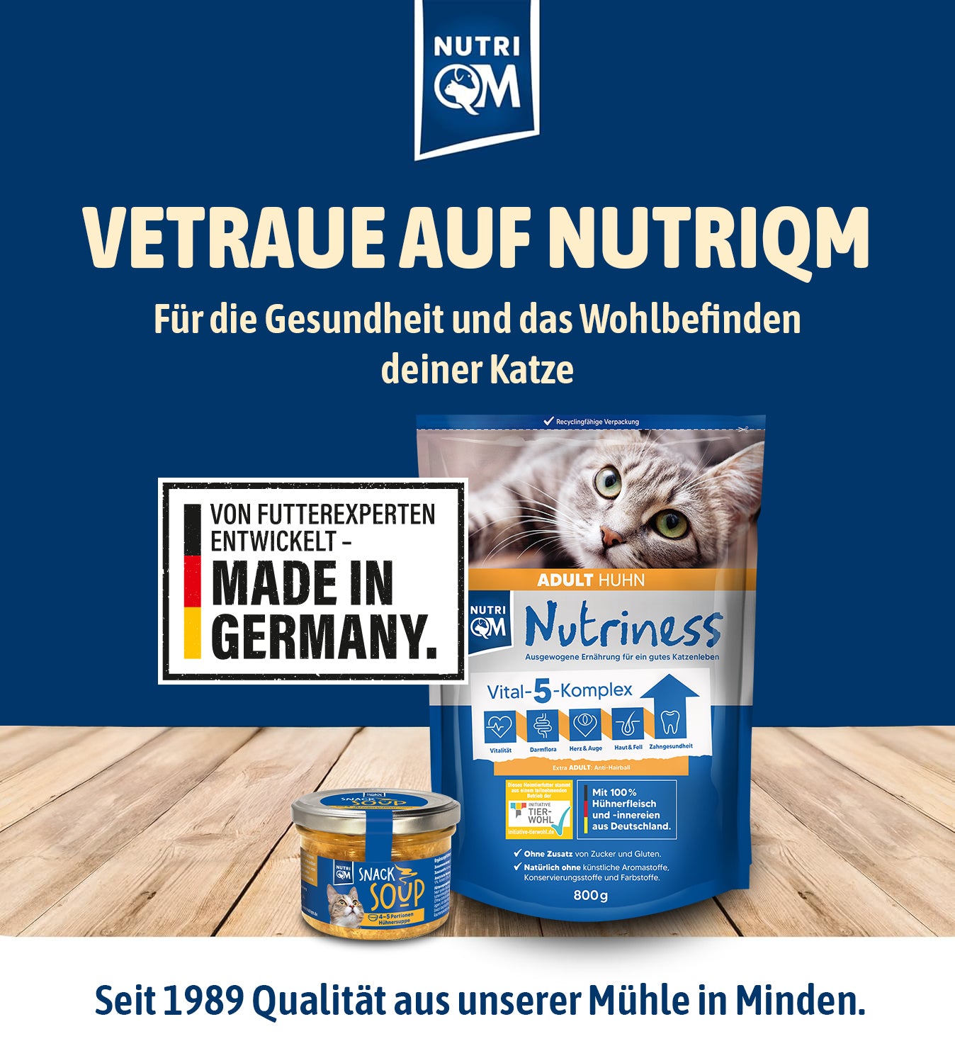 NutriQM Katze Snack Soup Huhn