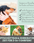noms+ 2-in-1 Ohrfein Reinigung & Pflege für Hunde & Katzen mit kolloidalem Silber
