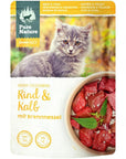 Pure Nature Junior/Kitten Rind & Kalb mit Brennnessel, Nassfutter