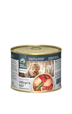 Pure Nature Katze Senior Geflügel & Wild mit Rosmarin, Nassfutter
